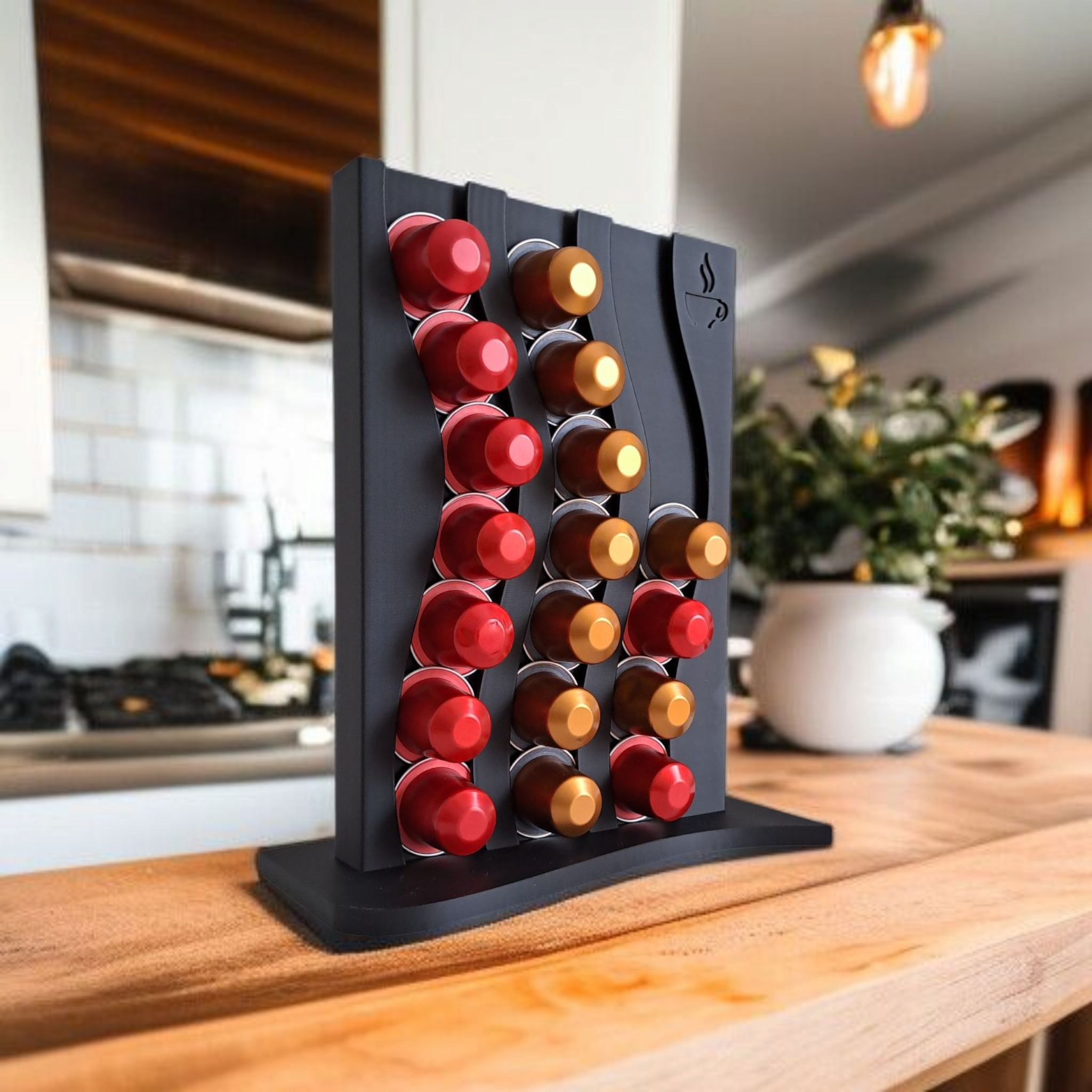 Wavy Design Capsule Holder - View 5